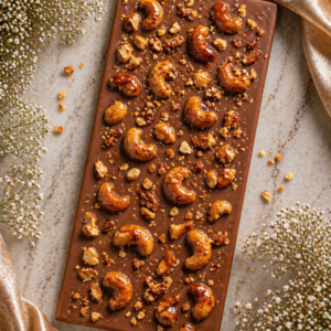 Caramel Cashew Chocolate Slab