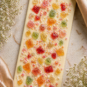Fruit Candy White Chocolate Slab