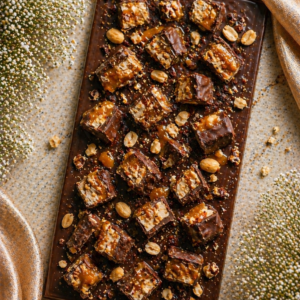 Caramel Peanut Chocolate Slab