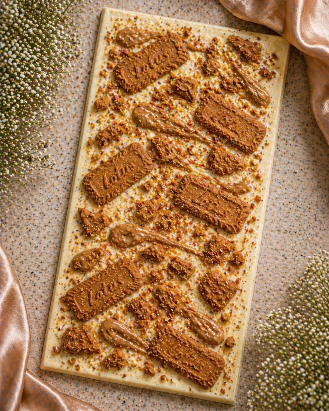 Biscoff White Chocolate Slab