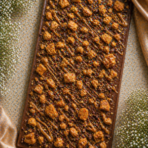 Caramel Nut Crunch Chocolate Slab